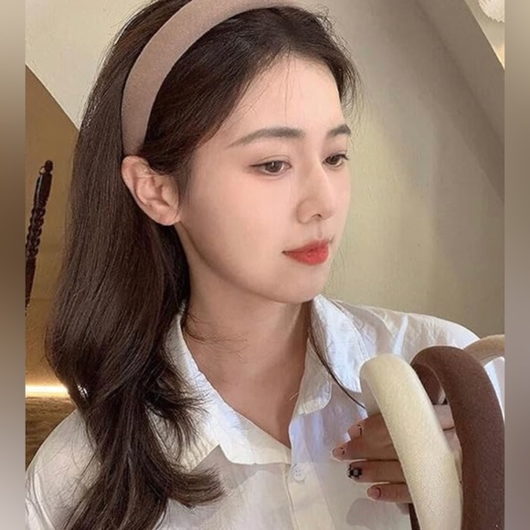 New 5 Piece Handmade Wide Padded Hairband Hair Accessory Set - Picture 2 of 16